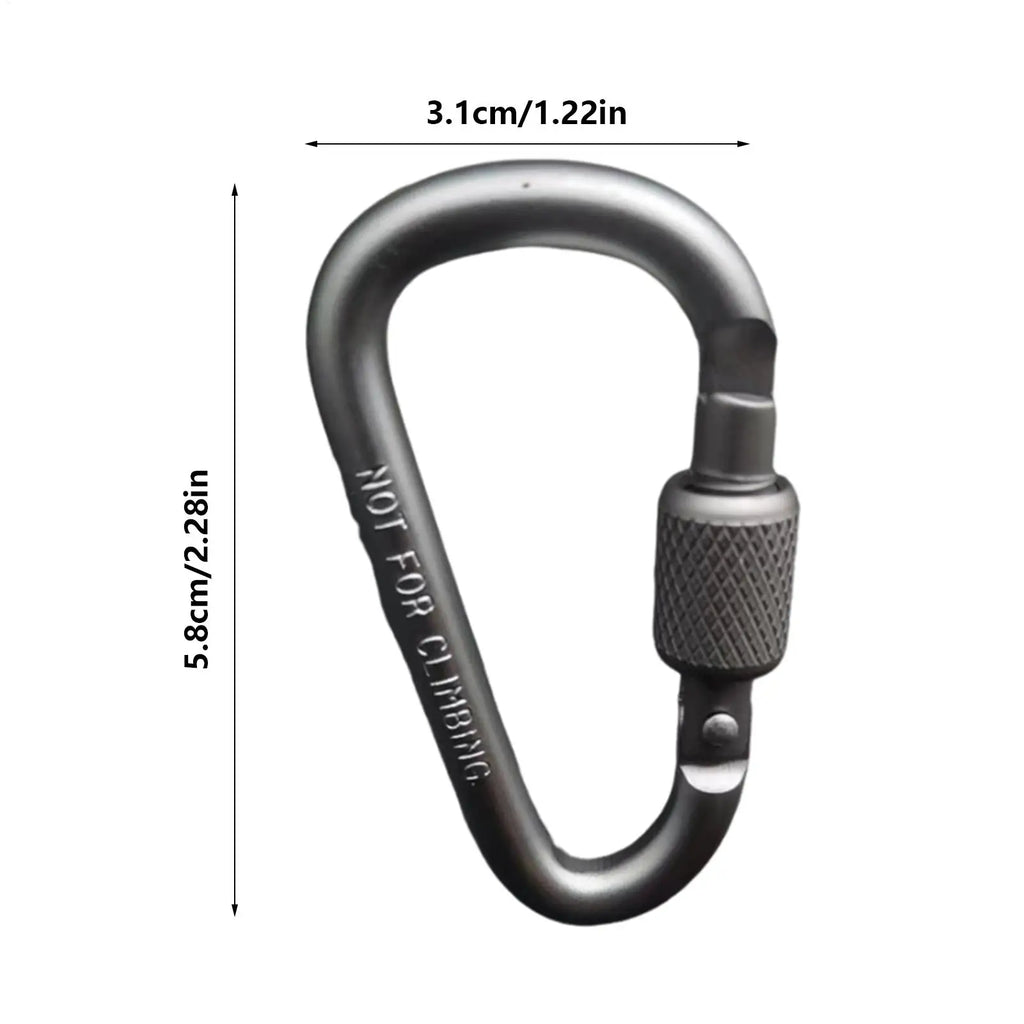 Portable Aluminum Alloy Guyline Tensioner Rope Tightener D Ring Paracord Tensioner for Outdoor Camping Tent Accessories