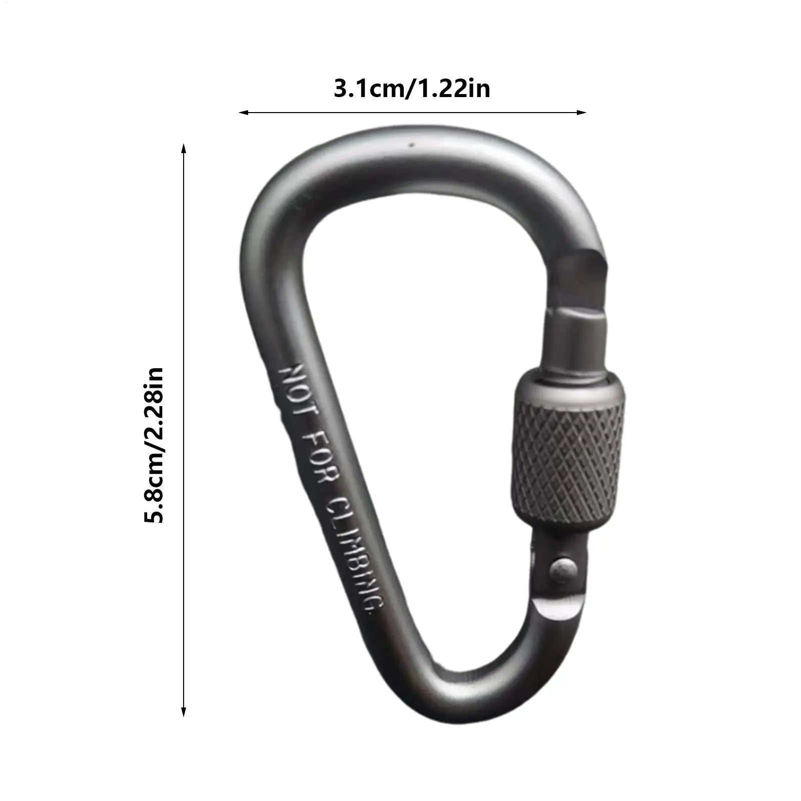 Portable Aluminum Alloy Guyline Tensioner Rope Tightener D Ring Paracord Tensioner for Outdoor Camping Tent Accessories