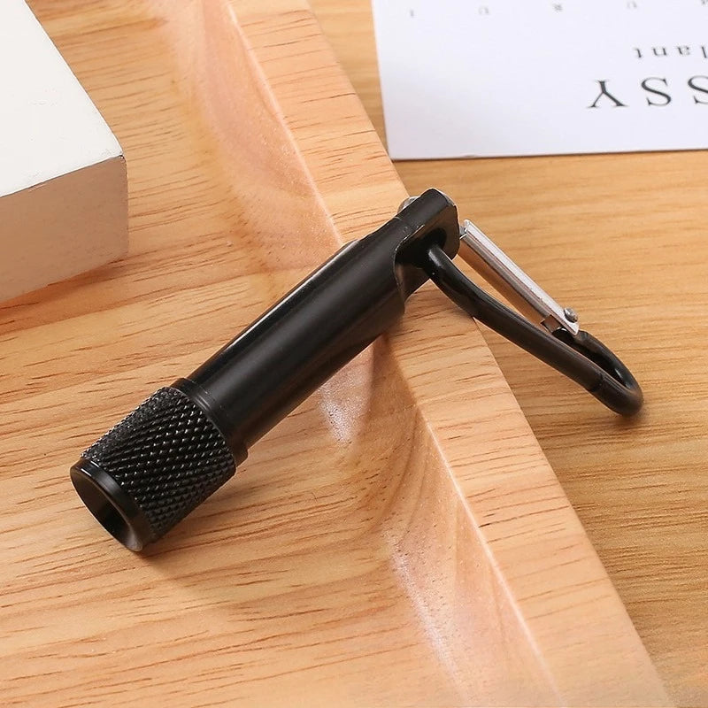 Carabiner Mini Flashlight,Outdoor Portable Style,LED Bright Light,Durable ABS Material,Waist/Bag Hanging,CampingHiking Essential