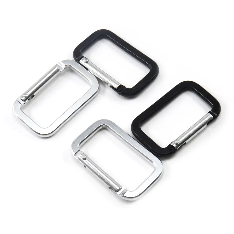  5/10/20 Pcs/Pack Aluminum Carabiner Snap Hook Keychain For Paracord Outdoor Activities Hiking Camping