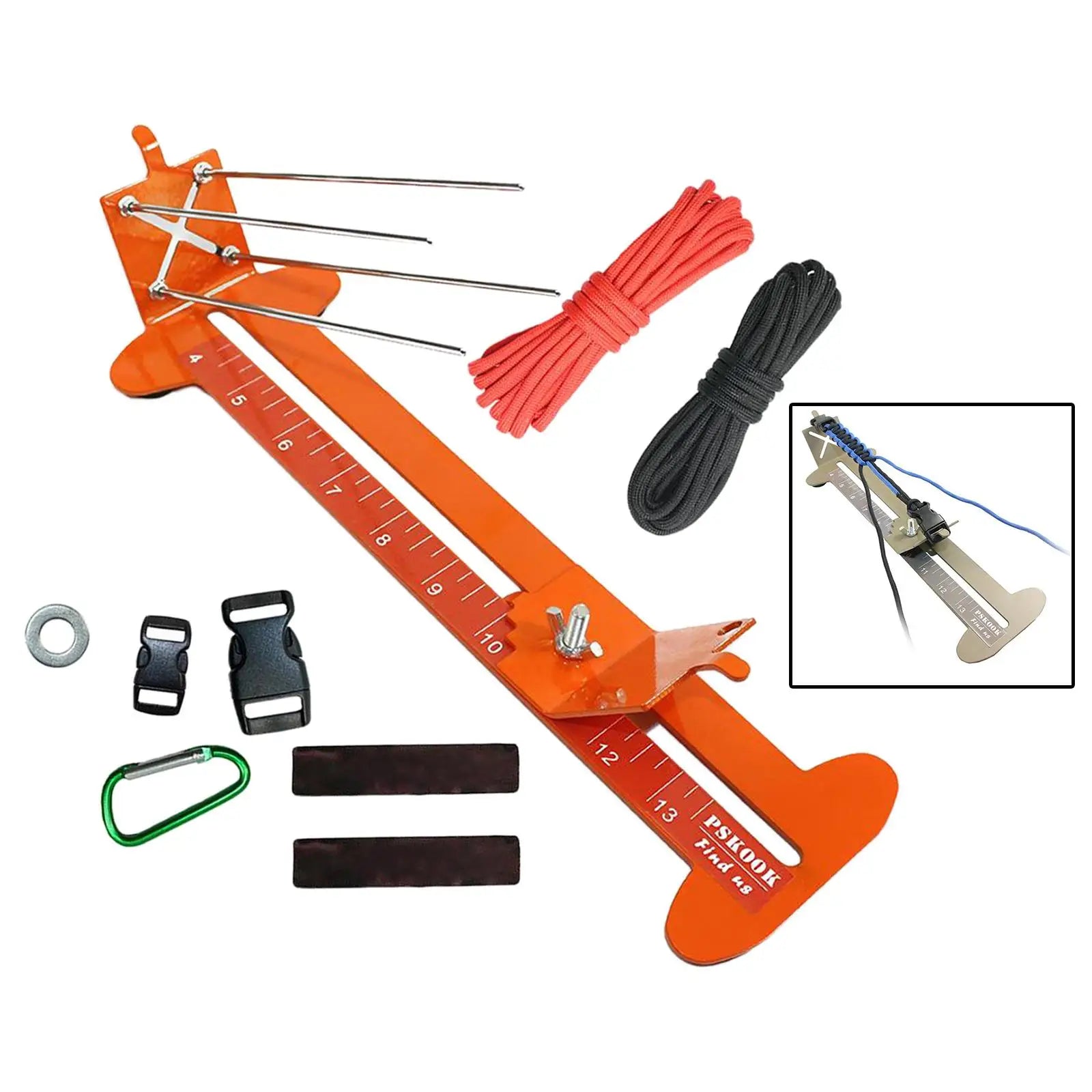 Metal Paracord Bracelet Jig Kit Making Parachute DIY Craft Tool Adjustable