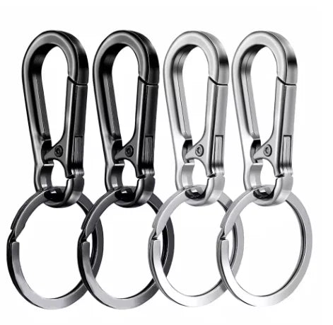 Carabiner Clip Keychain Metal Carabiner Shape Key Ring Keyring Key Holder Clips Hook Holder Organizer for Car Keys Finder f