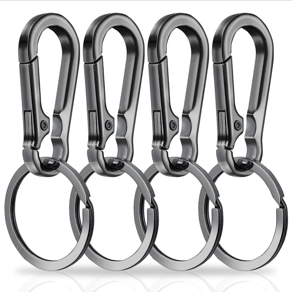 Carabiner Clip Keychain Metal Carabiner Shape Key Ring Keyring Key Holder Clips Hook Holder Organizer for Car Keys Finder f