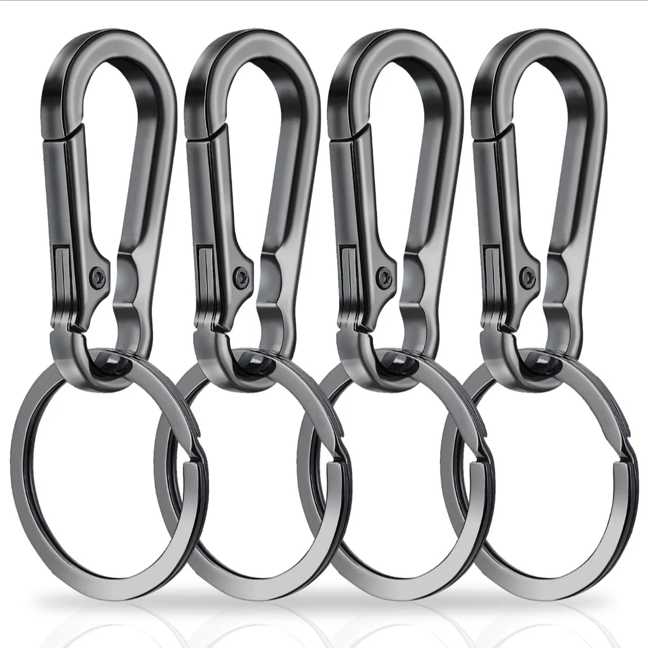 Carabiner Clip Keychain Metal Carabiner Shape Key Ring Keyring Key Holder Clips Hook Holder Organizer for Car Keys Finder f