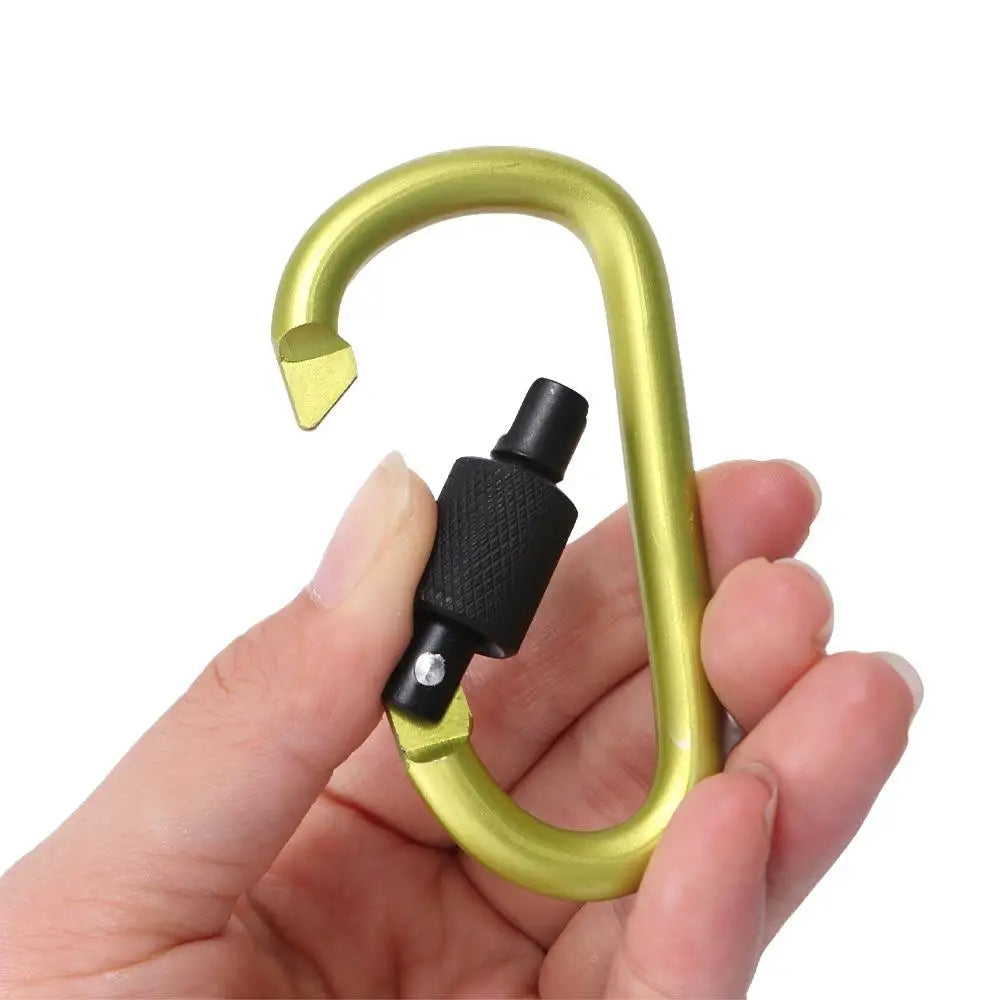 Carabiner D Shape Carabiners Camping Karabiners Keychain Fishing Carbin Buckle Carabiner Clip Tourist Hooks Water Cup Buckle