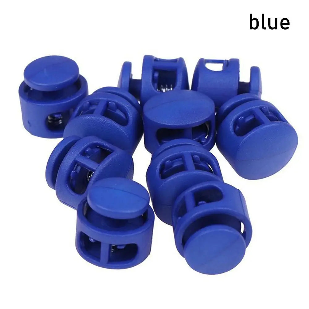 10Pcs Paracord Lanyard Spring Cord Lock Stopper Backpack Sportswear Shoelace Bag Parts Accessories Rope Clamp Plastic