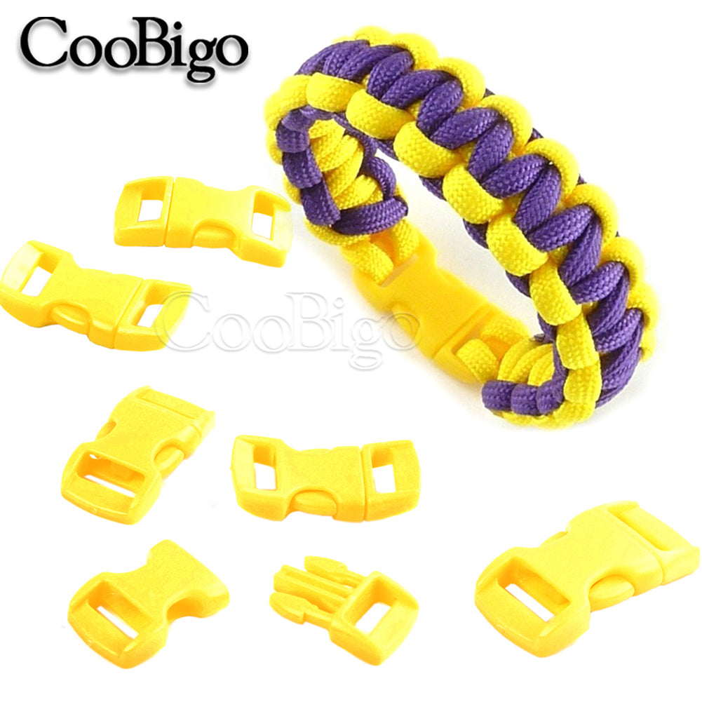 12pcs Paracord Bracelet Buckle Clip Side Release Buckles for Jewelry Making Outdoor Sport Wristband DIY Craft Accessories 10mm