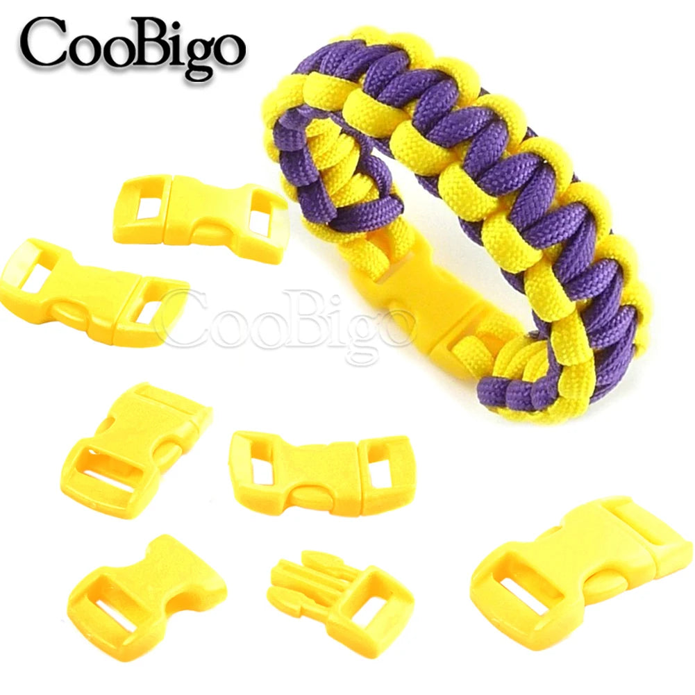 12pcs Paracord Bracelet Buckle Clip Side Release Buckles for Jewelry Making Outdoor Sport Wristband DIY Craft Accessories 10mm