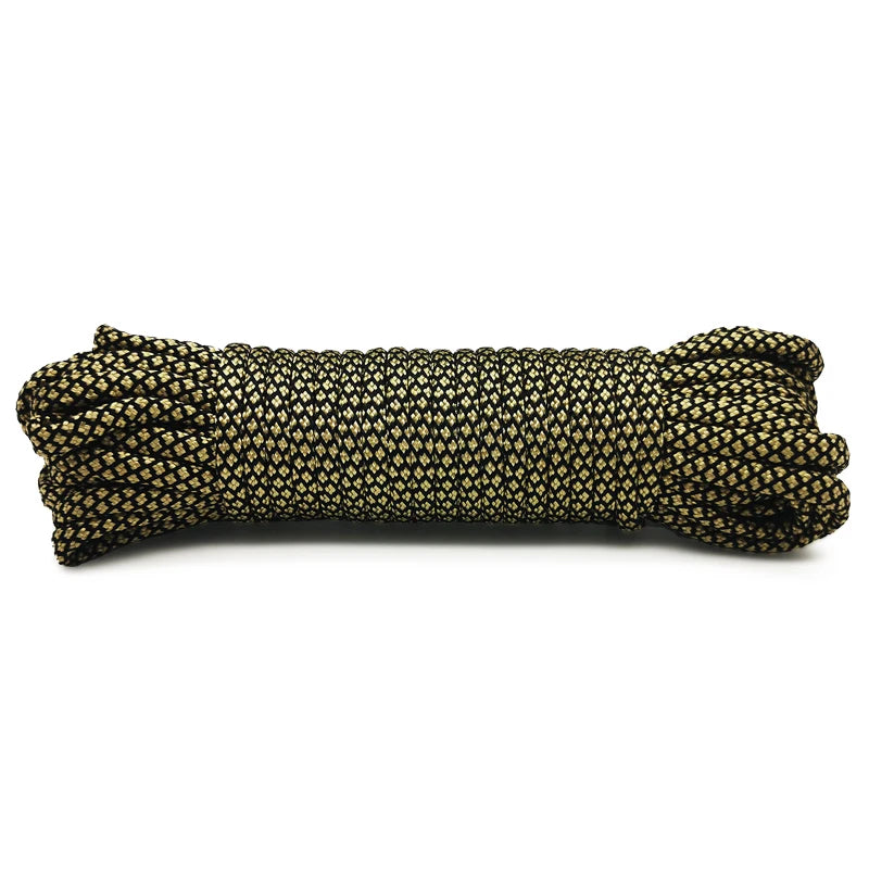 7 Cores 550 Paracord Cord 5 15 30 M Dia.4mm For Outdoor Camping Survival Lanyard Parachute Rope Hiking Tent Accessories