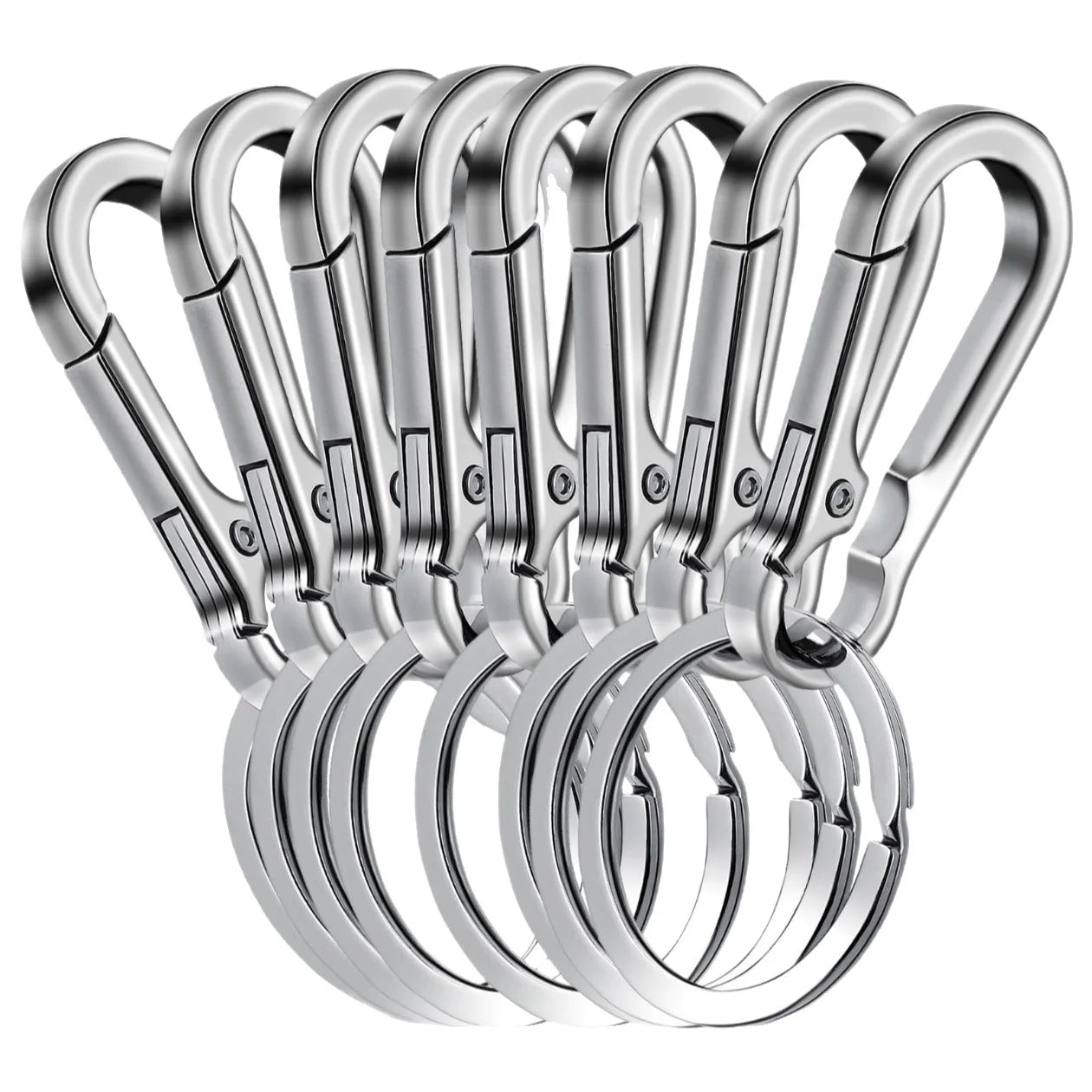 Carabiner Clip Keychain Metal Carabiner Shape Key Ring Keyring Key Holder Clips Hook Holder Organizer for Car Keys Finder f