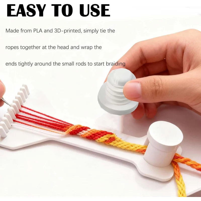 Macrame Braiding Board With Secure Notches Tangle-Free Paracord Bracelet Maker Project Tray Lightweight DIY Craft Tool