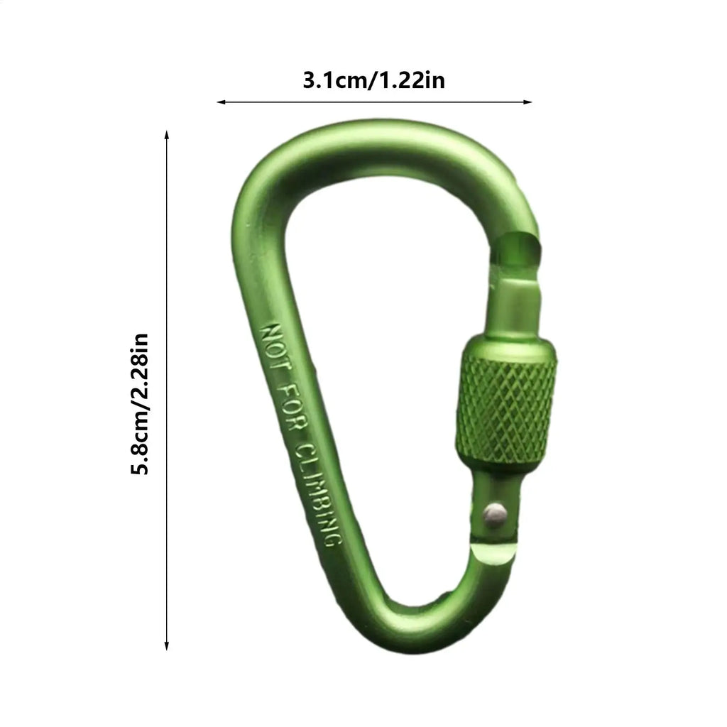 Portable Aluminum Alloy Guyline Tensioner Rope Tightener D Ring Paracord Tensioner for Outdoor Camping Tent Accessories