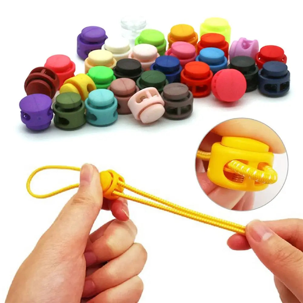 10Pcs Paracord Lanyard Spring Cord Lock Stopper Backpack Sportswear Shoelace Bag Parts Accessories Rope Clamp Plastic