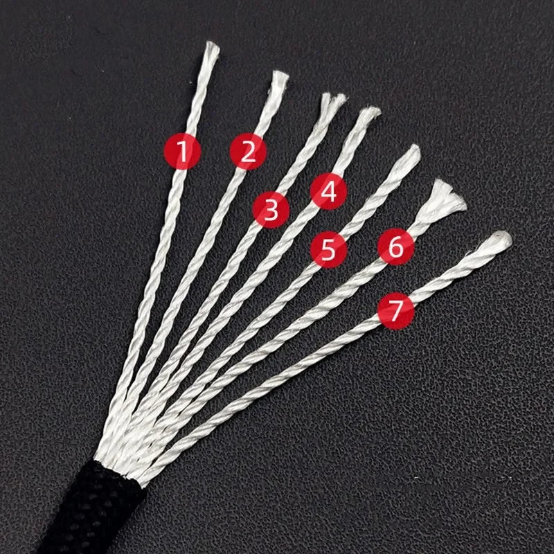 550 Military Grade Paracord 7 Strand 4mm Tactical Parachute Cord for Camping Outdoor Survival DIY Bracelet Rope Accessory