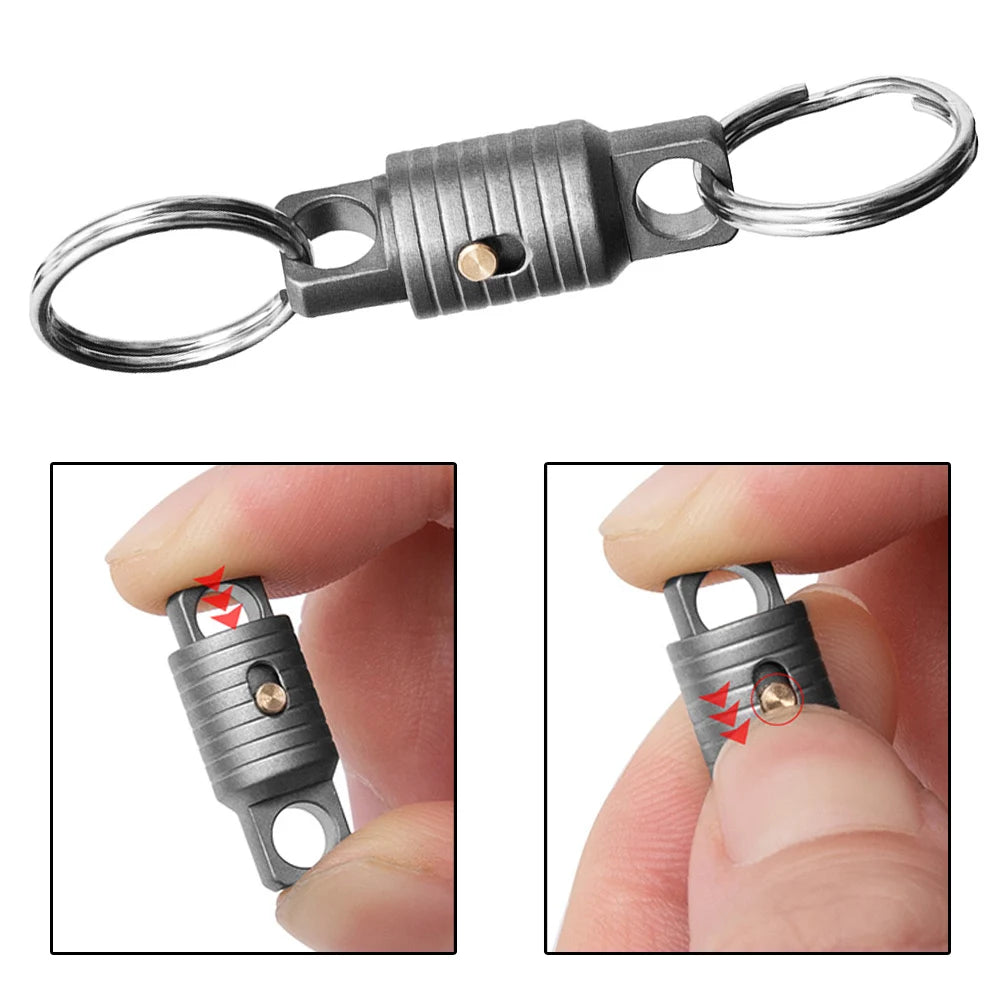 Bushcraft Camping Carabiner Beautiful Appearance Compact Design Easy To Carry Outdoors Flexible And Convenient Use