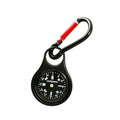 Carabiner Compass - 2 in 1 Zinc Alloy Clip-on Direction Guide Keychain Holder Hook Pocket Mini Survival Compass