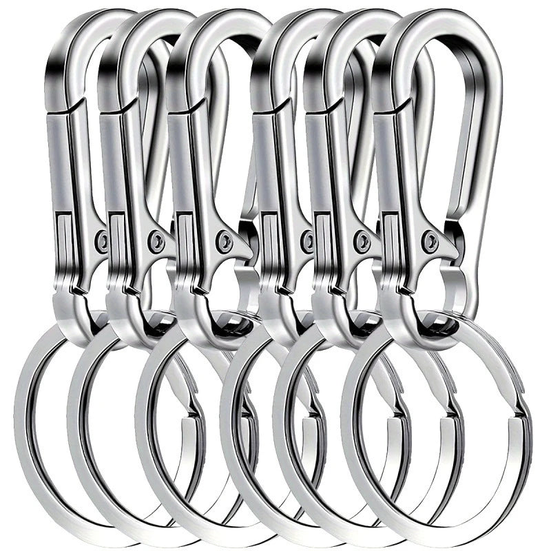 Carabiner Clip Keychain Metal Carabiner Shape Key Ring Keyring Key Holder Clips Hook Holder Organizer for Car Keys Finder f