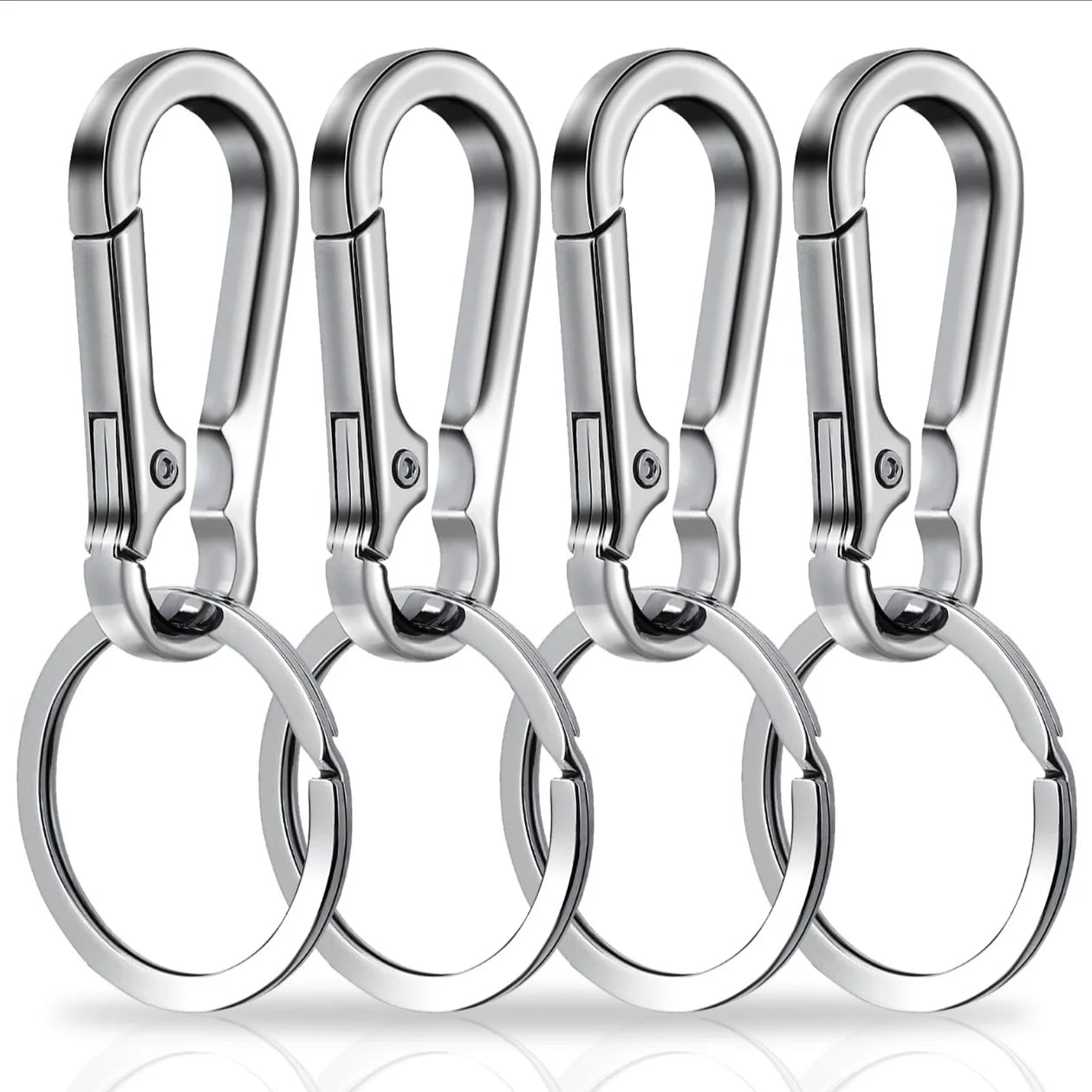 Carabiner Clip Keychain Metal Carabiner Shape Key Ring Keyring Key Holder Clips Hook Holder Organizer for Car Keys Finder f