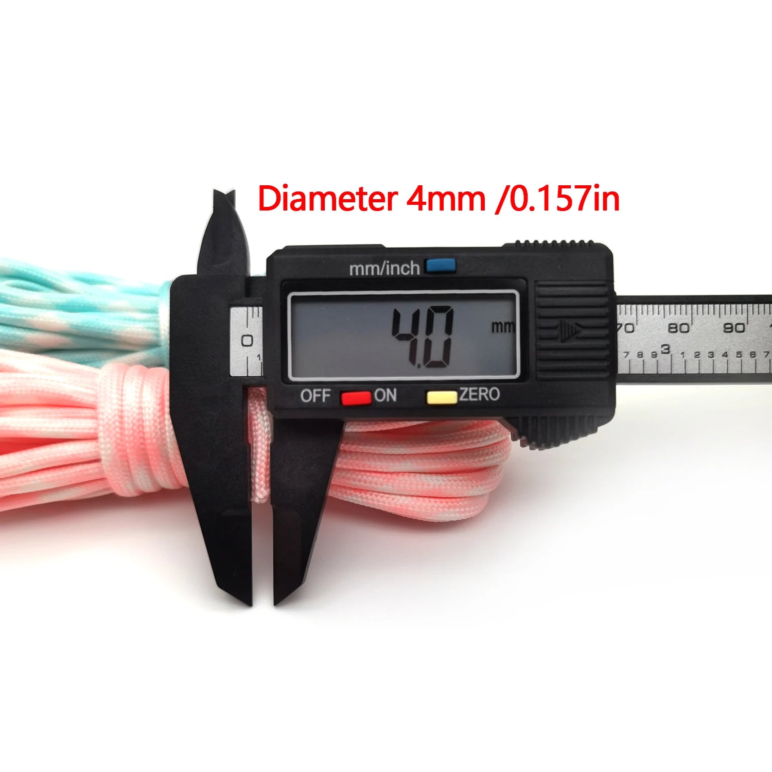 5m Dia.4Mm 7 Cores Luminous Paracord Tent Rope for Hiking Camping Rope Clothesline Bracelet Braided Rope Lanyard