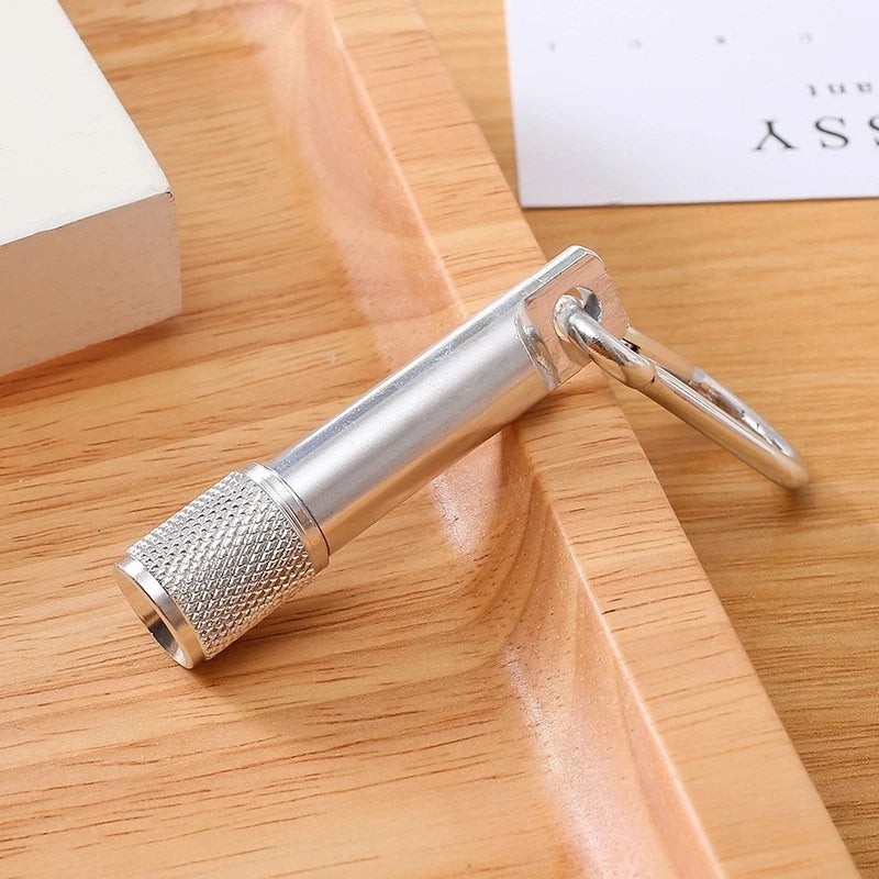 Carabiner Mini Flashlight,Outdoor Portable Style,LED Bright Light,Durable ABS Material,Waist/Bag Hanging,CampingHiking Essential