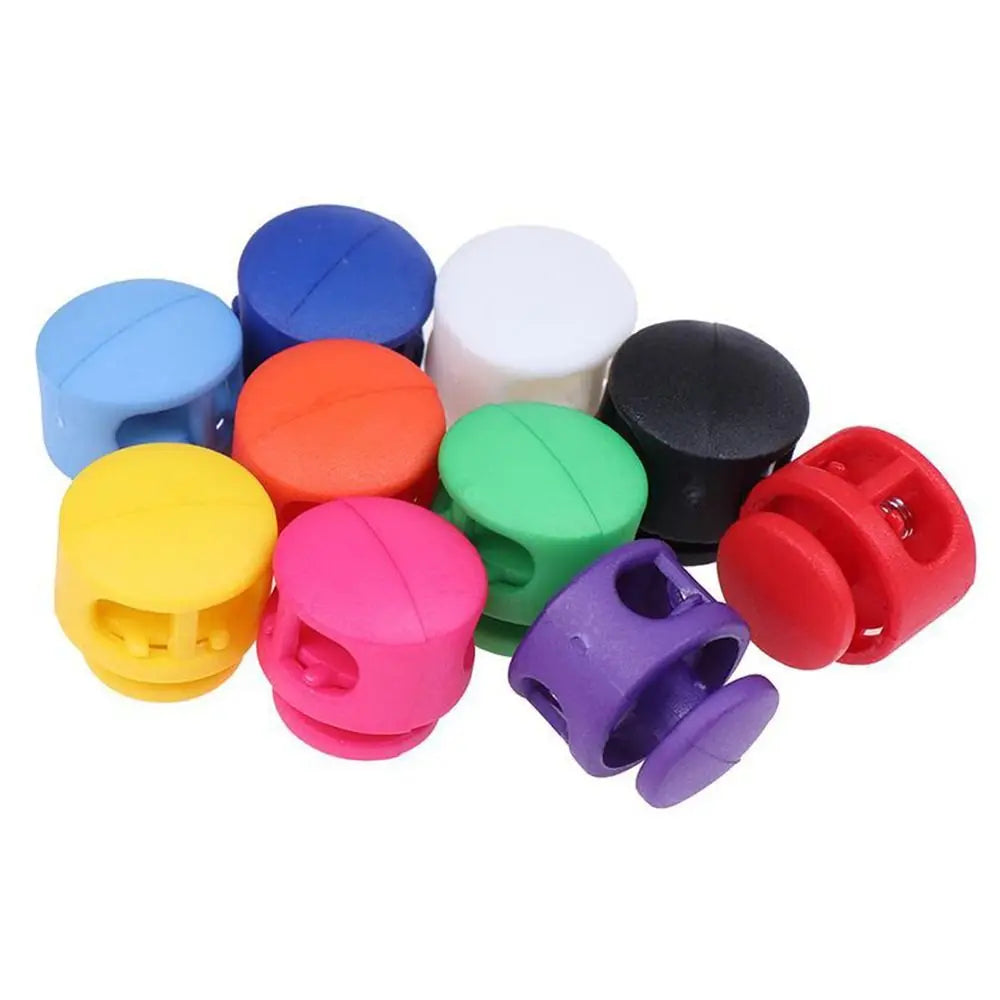 10Pcs Paracord Lanyard Spring Cord Lock Stopper Backpack Sportswear Shoelace Bag Parts Accessories Rope Clamp Plastic