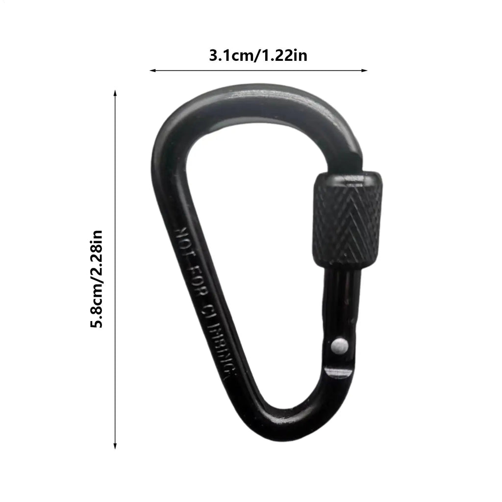 Portable Aluminum Alloy Guyline Tensioner Rope Tightener D Ring Paracord Tensioner for Outdoor Camping Tent Accessories