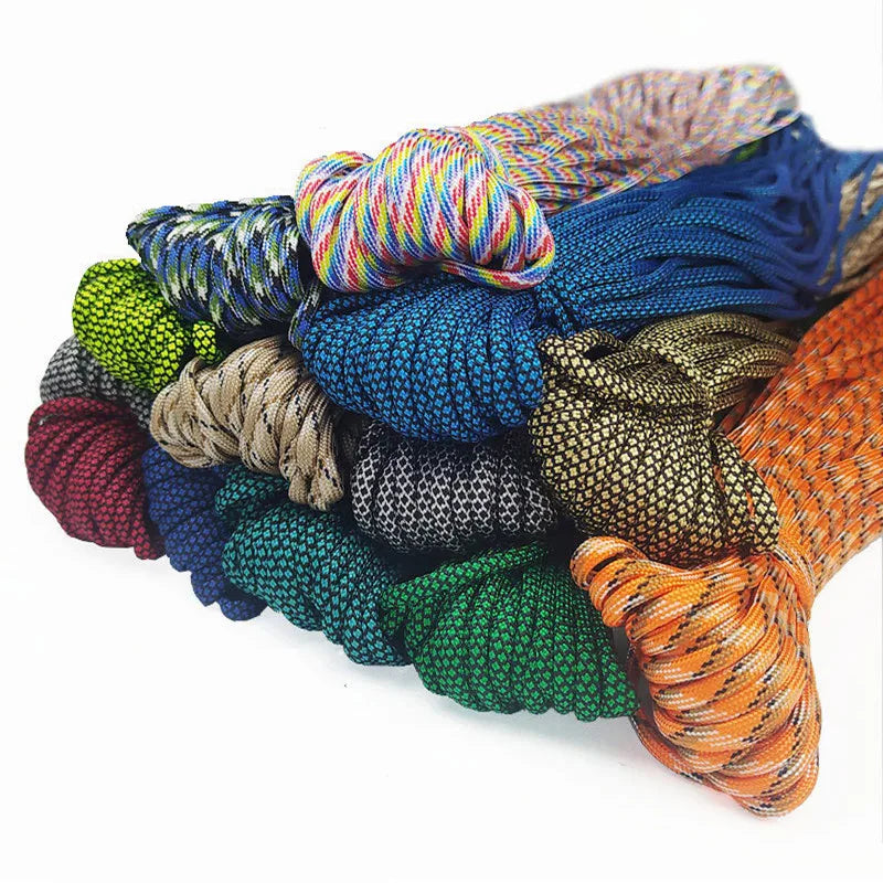 550 Military Grade Paracord 7 Strand 4mm Tactical Parachute Cord for Camping Outdoor Survival DIY Bracelet Rope Accessory