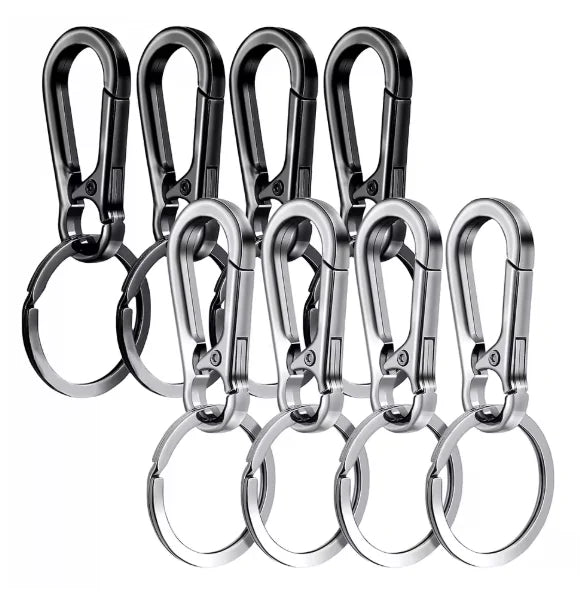 Carabiner Clip Keychain Metal Carabiner Shape Key Ring Keyring Key Holder Clips Hook Holder Organizer for Car Keys Finder f