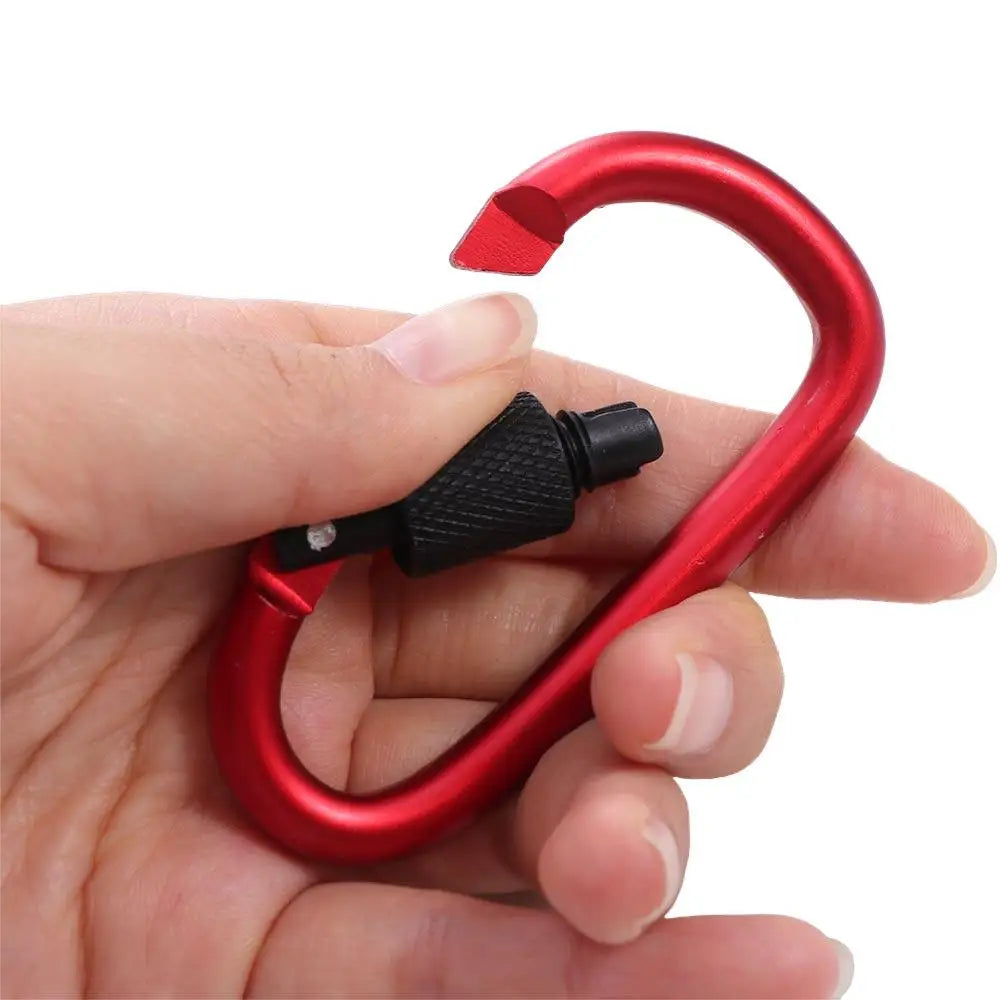 Carabiner D Shape Carabiners Camping Karabiners Keychain Fishing Carbin Buckle Carabiner Clip Tourist Hooks Water Cup Buckle