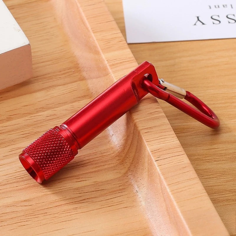 Carabiner Mini Flashlight,Outdoor Portable Style,LED Bright Light,Durable ABS Material,Waist/Bag Hanging,CampingHiking Essential