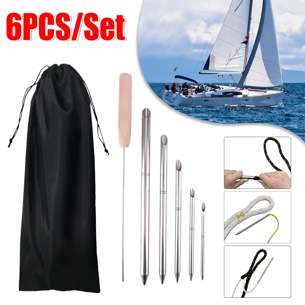 Paracord Knitting Tool Set Stainless steel Parachute Cord Needles Bracelets DIY Weave Tool Umbrella Rope Splicing Tool Kits
