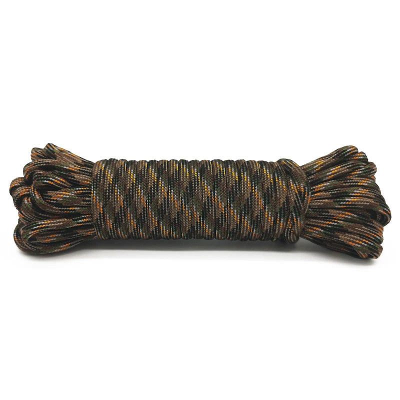 7 Cores 550 Paracord Cord 5 15 30 M Dia.4mm For Outdoor Camping Survival Lanyard Parachute Rope Hiking Tent Accessories