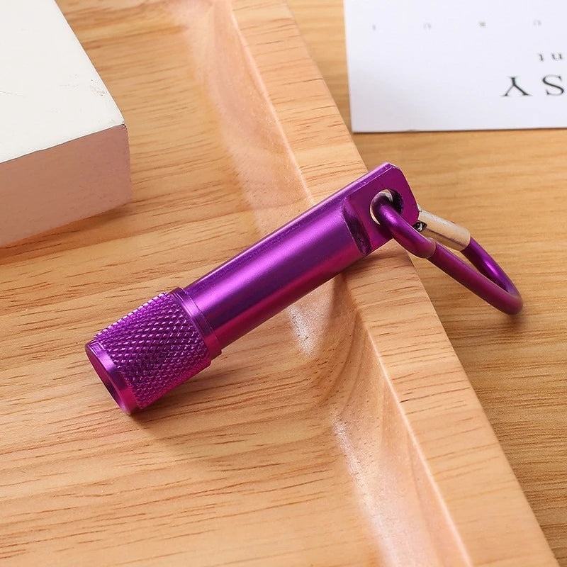 Carabiner Mini Flashlight,Outdoor Portable Style,LED Bright Light,Durable ABS Material,Waist/Bag Hanging,CampingHiking Essential