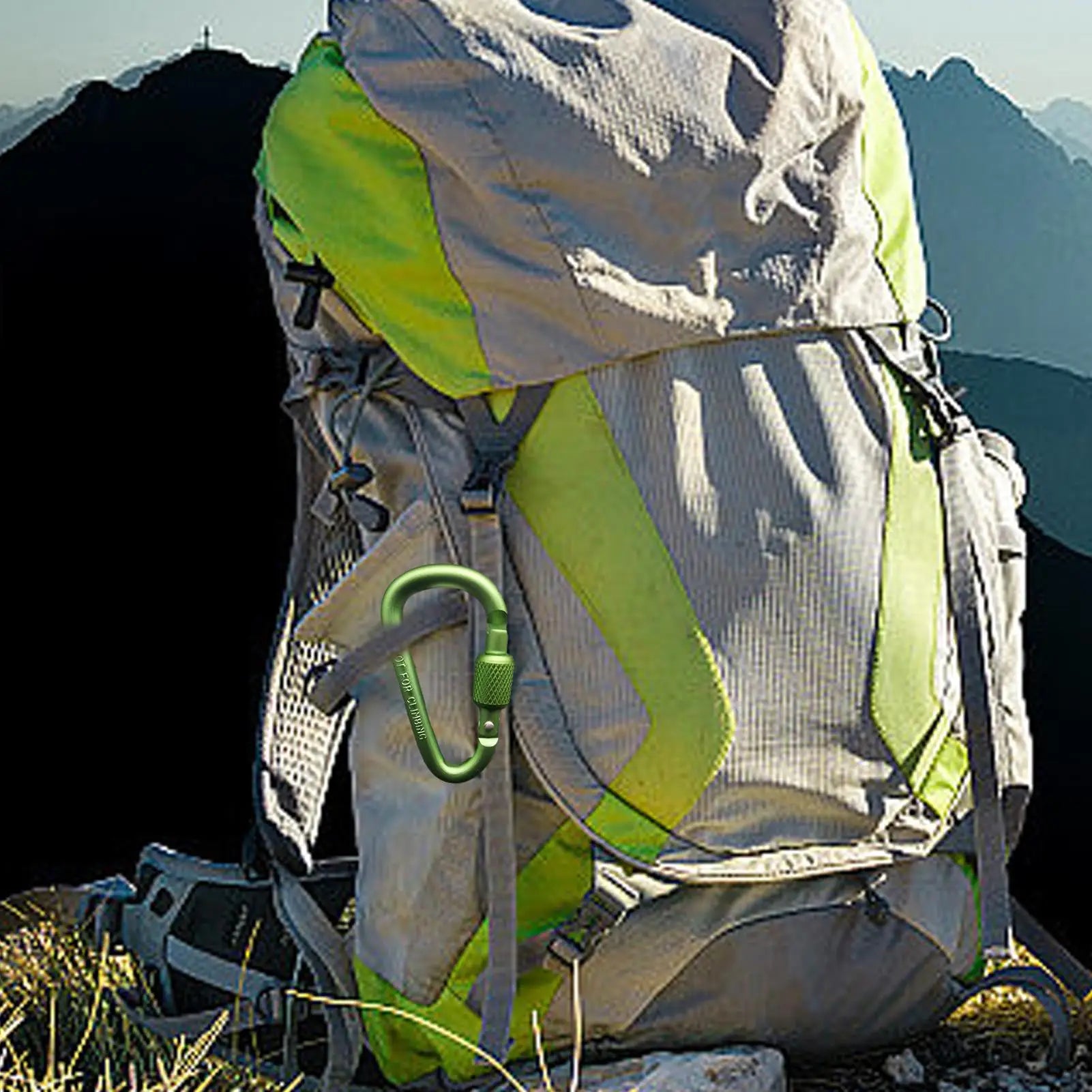 Portable Aluminum Alloy Guyline Tensioner Rope Tightener D Ring Paracord Tensioner for Outdoor Camping Tent Accessories