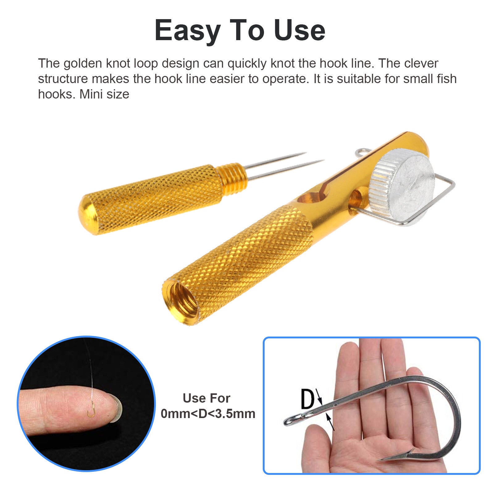 Fishing Knot Quick Tying Tool Line Clipper Snip Hook Nipper Tie Knotter Outdoor
