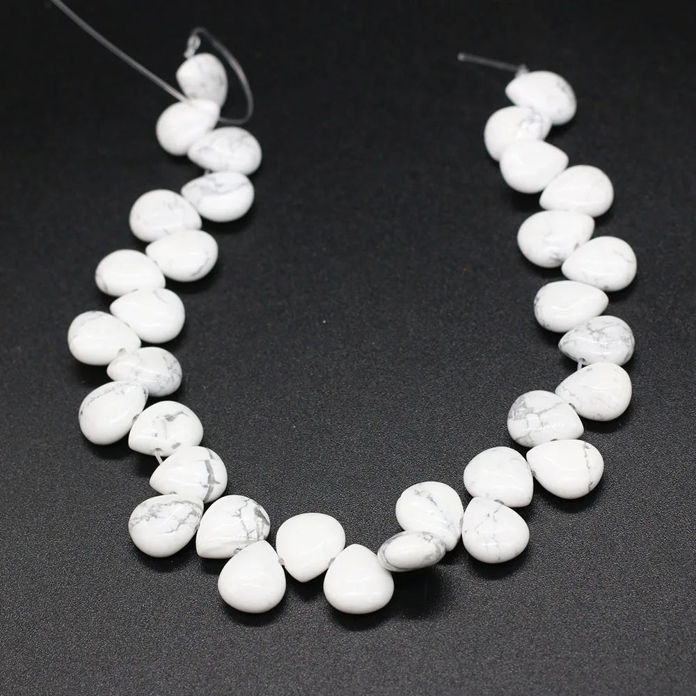 100% Natural Stone Bead Drop Shape India Agates/Quartzs Bead for Fine Jewelry Accessories Making Women Bracelet Necklace