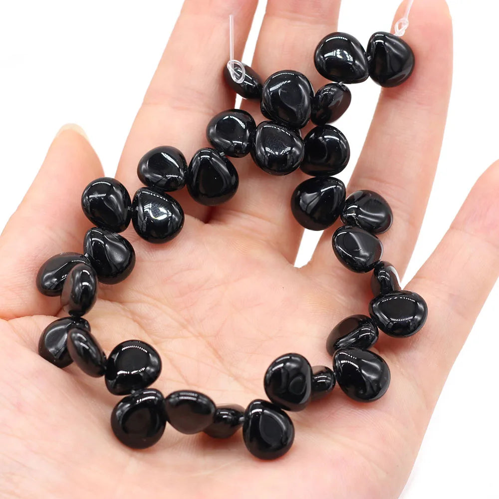 100% Natural Stone Bead Drop Shape India Agates/Quartzs Bead for Fine Jewelry Accessories Making Women Bracelet Necklace