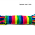 Paracord 2Mm /3Mm /4Mm Paracord Rainbow Rope 7 Strands Parachute Rope Climbing Survival Gear Parachute Rope Bracelet