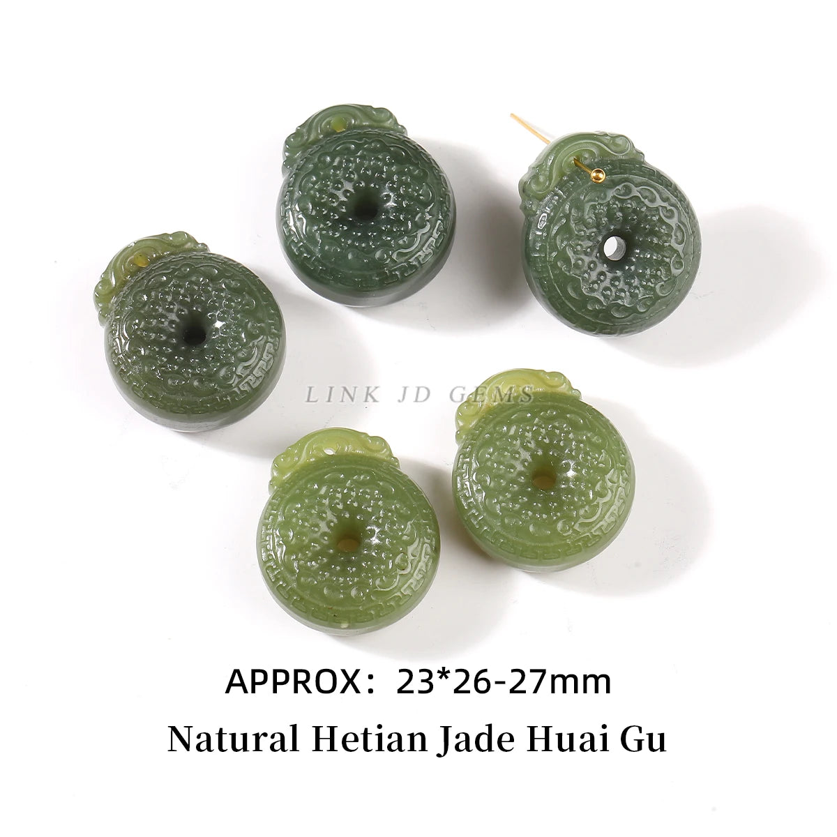 1Pc Natural Stone Hetian Jade Carved Bead Pixiu Buddha Bead Supplies for Jewelry Making DIY Bracelet Necklace Accessories