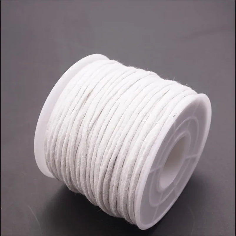 1.5Mm 15M/35M Waxed Cotton Cord Beading Cord Waxed String Wax Cord for Jewelry Making and Macrame Supplies Roll Spool HK055