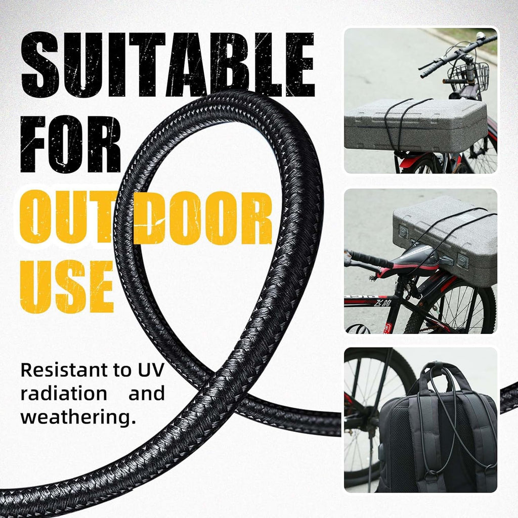 Marine Grade Bungee Cords Heavy Duty Outdoor - Bungee Cord Roll - 100% Stretch E