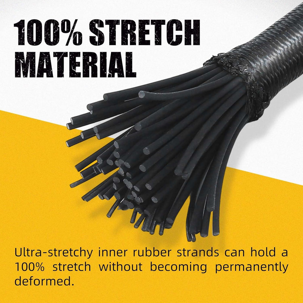 Marine Grade Bungee Cords Heavy Duty Outdoor - Bungee Cord Roll - 100% Stretch E