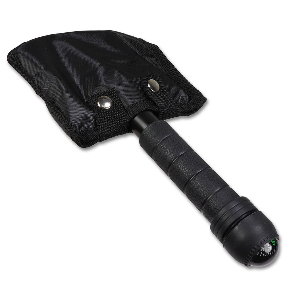 Compact Multi-Function Survival Shovel | Folding Tool with Compass & Survival Kit