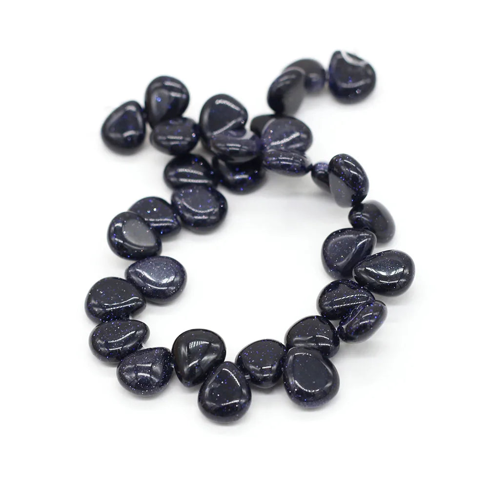 100% Natural Stone Bead Drop Shape India Agates/Quartzs Bead for Fine Jewelry Accessories Making Women Bracelet Necklace